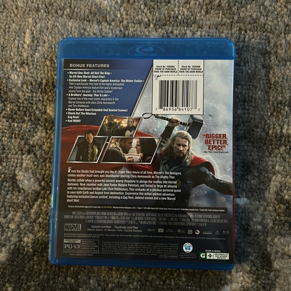 Thor & Guardians of the Galaxy Blu-Rays Bundle - Picture 5 of 9